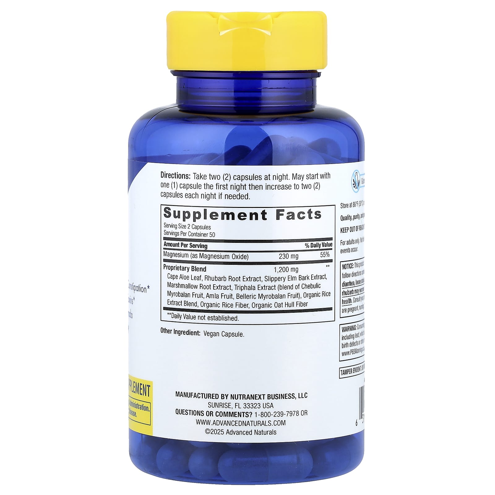 Комплекс Advanced Naturals ColonMax™ Potent Herbal & Mineral, 100 растительных капсул — фото 2