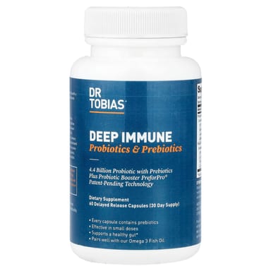 Пребиотик Dr. Tobias Deep Immune Probiotics & 60 Delayed Release Capsules, капсулы