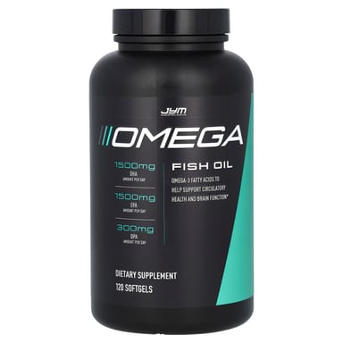 Рыбий жир JYM Supplement Science Omega, 1300 мг, 120 мягких капсул
