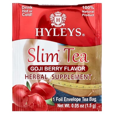 Чайные пакетики Hyleys Tea Slim Tea 25 Foil Envelope, вкус Goji Berry, 37.5 г