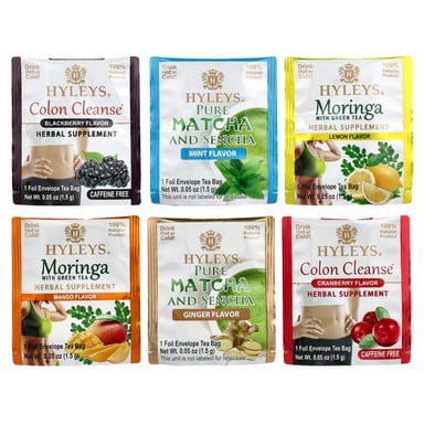 Чайные пакетики Hyleys Tea 14 Days Cleanse Kit 42 Foil Envelope, 63 г