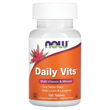 Мультивитамины NOW Foods Daily Vits™ Multi Vitamin & Mineral, 100 таблеток
