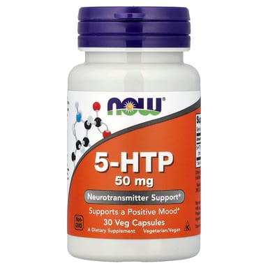5-HTP NOW Foods 5-HTP, 50 мг, 30 растительных капсул