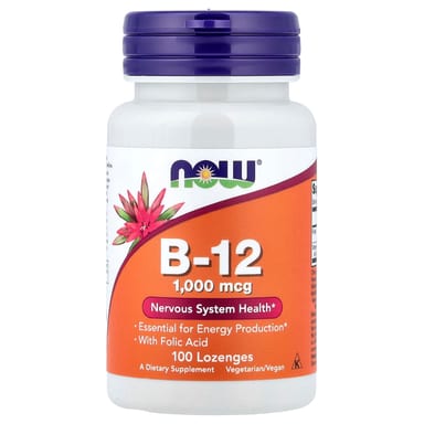 Витамин B12 NOW Foods, 100 пастилок