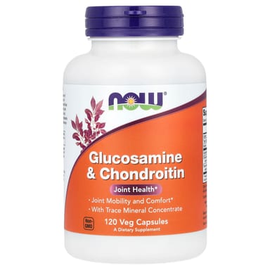 Хондроитин NOW Foods Glucosamine &, 120 растительных капсул