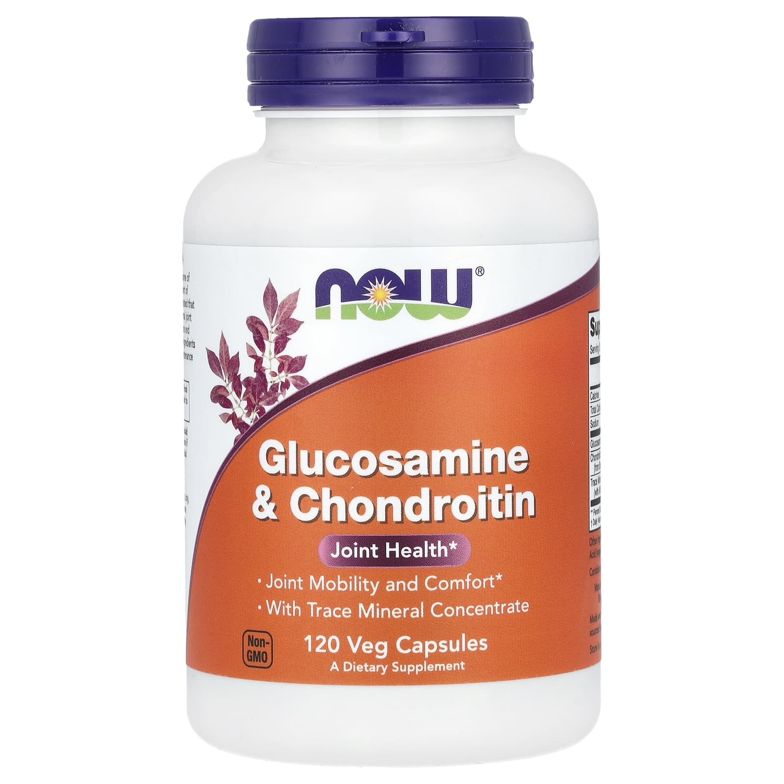 Хондроитин NOW Foods Glucosamine &, 120 растительных капсул