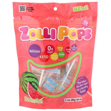 Чистящие леденцы Zollipops, арбуз, 88 г