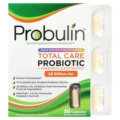 Пробиотик Probulin Total Care, 20 млрд КОЕ, 30 капсул