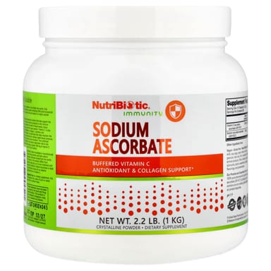 Кристаллический порошок NutriBiotic Immunity Sodium Ascorbate, кристаллический порошок, 1 кг