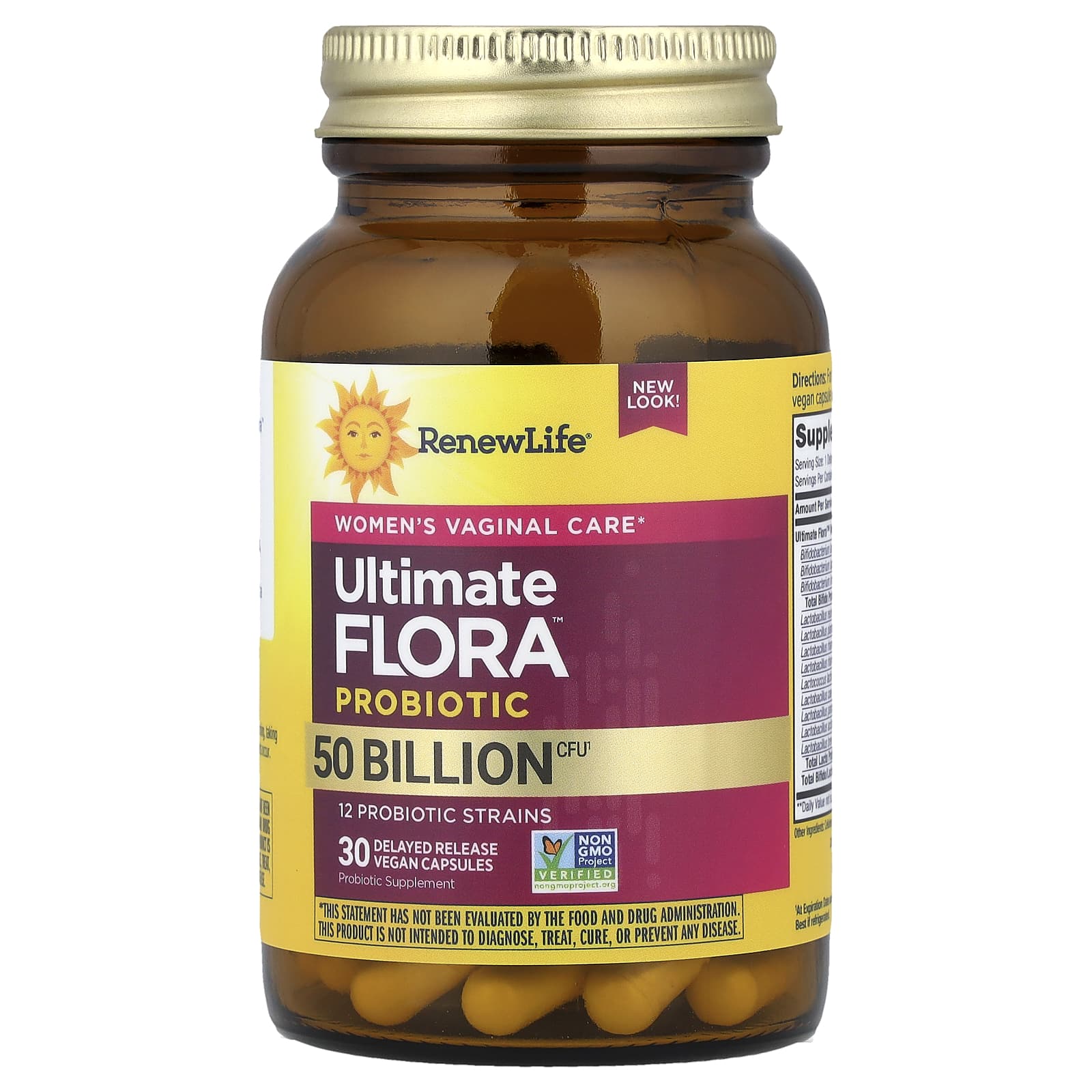 Пробиотик Renew Life Ultimate Flora™ 30 Delayed Release, 50 млрд КОЕ, капсулы