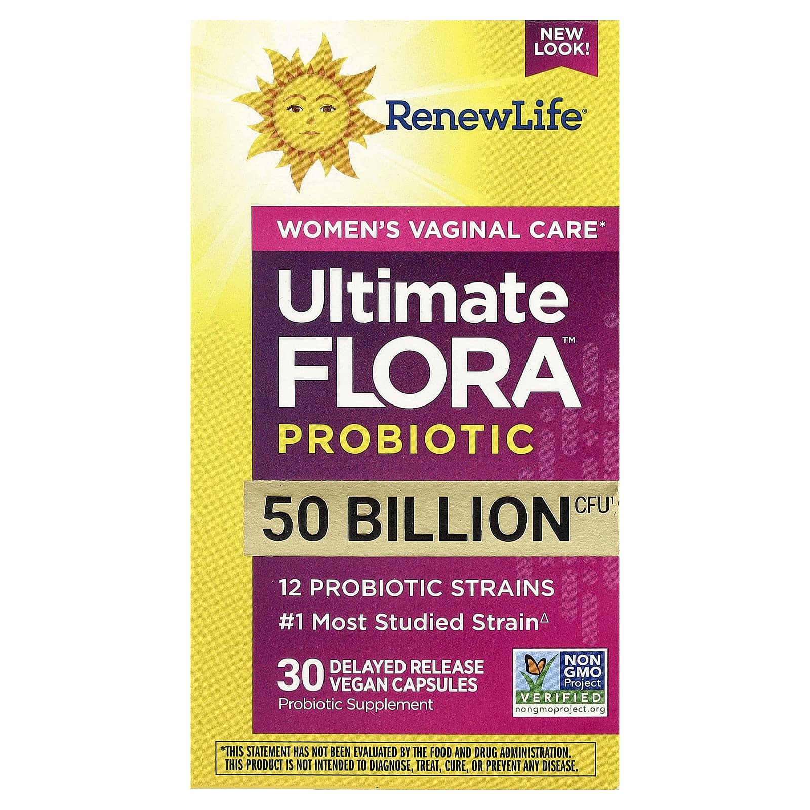 Пробиотик Renew Life Ultimate Flora™ 30 Delayed Release, 50 млрд КОЕ, капсулы — фото 2
