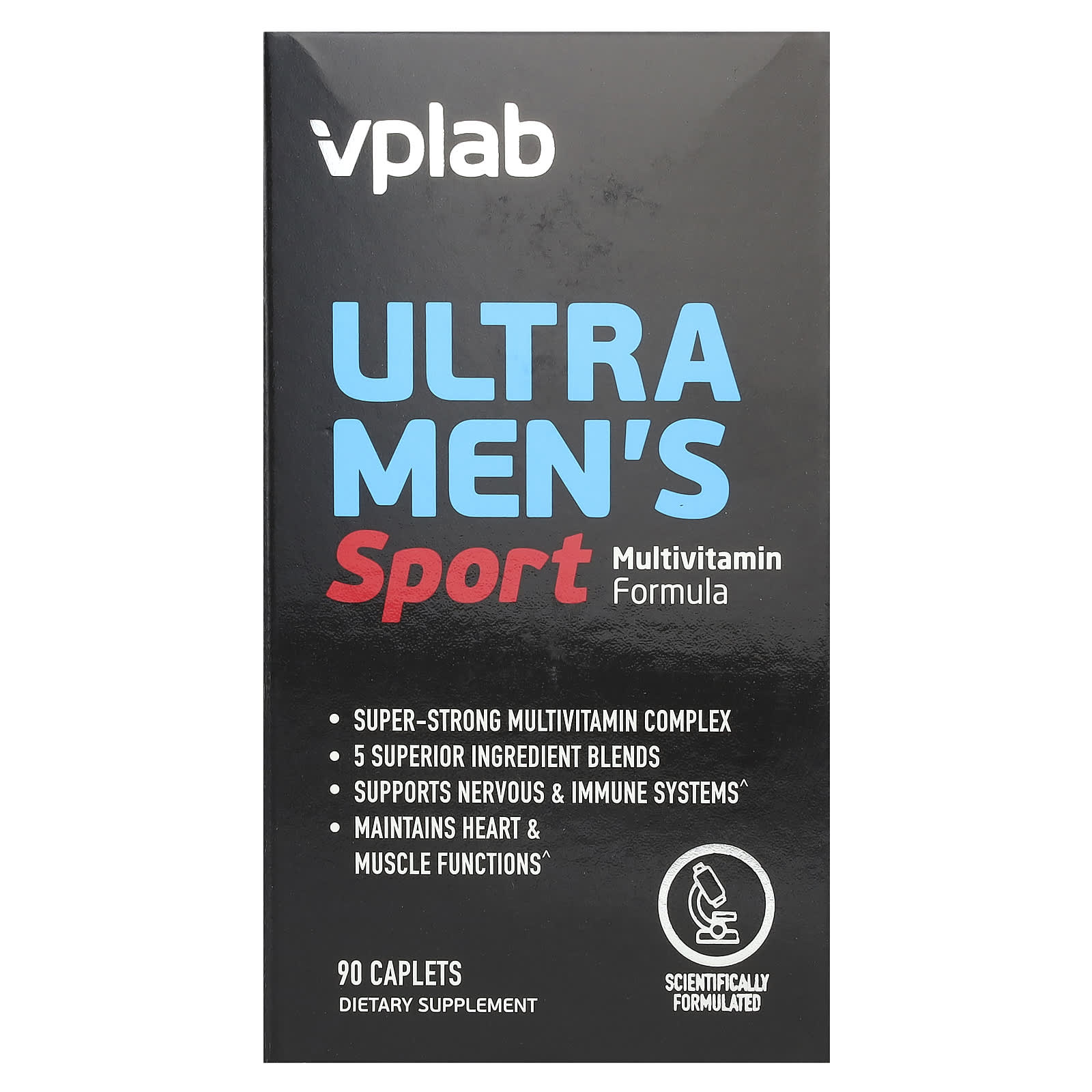Мультивитамины VPLab Ultra Men's Sport Formula, оттенок 90 Caplets — фото 2