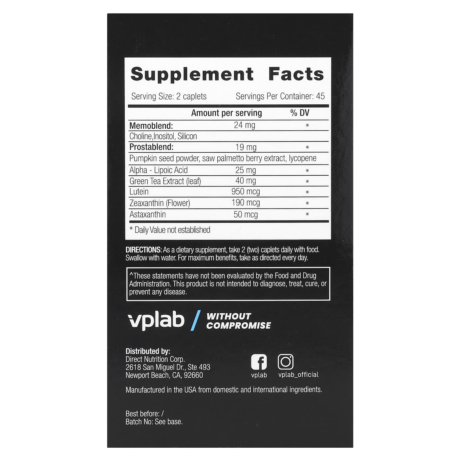Мультивитамины VPLab Ultra Men's Sport Formula, оттенок 90 Caplets — фото 5