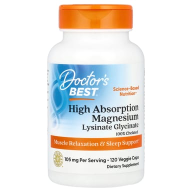 Магний Doctor's Best High Absorption, 52.5 мг, 120 растительных капсул