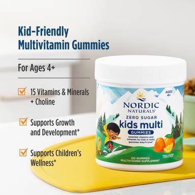 Жевательные витамины Nordic Naturals, 120 жевательных, апельсин-лимон, для детей от 4 лет