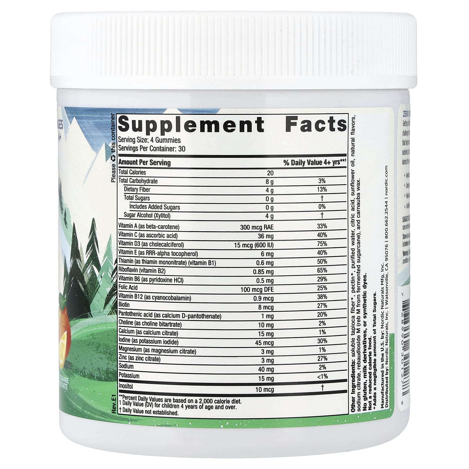 Жевательные витамины Nordic Naturals, 120 жевательных, апельсин-лимон, для детей от 4 лет — фото 4