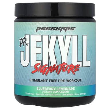 Предтренировочный комплекс ProSupps Dr. Jekyll Signature Stimulant-Free, вкус Blueberry Lemonade, 294.9 г