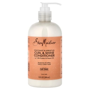 Кондиционер SheaMoisture Curl & Shine, вкус Coconut & Hibiscus, 384 мл