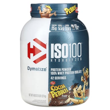 Сывороточный протеин Dymatize ISO100® Hydrolyzed 100% Isolate Cocoa Pebbles, 1.37 кг