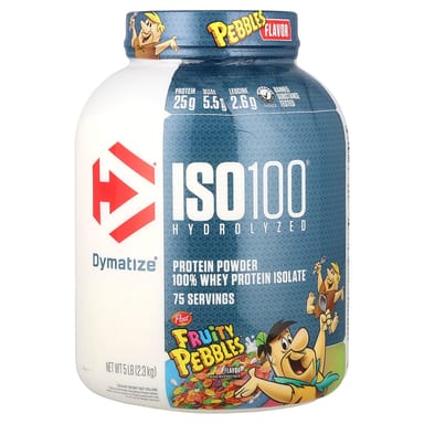 Сывороточный протеин Dymatize ISO100® Hydrolyzed 100% Isolate Fruity Pebbles, 2.3 кг