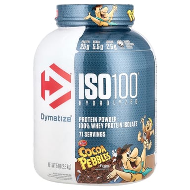 Сывороточный протеин Dymatize ISO100® Hydrolyzed 100% Isolate Cocoa Pebbles, 2.3 кг