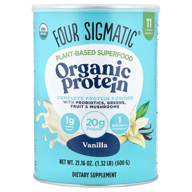 Протеин Four Sigmatic Plant-Based Superfood Organic, вкус Vanilla, 600 г, 1.