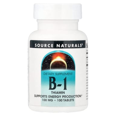 Витамин B1 Source Naturals, 100 таблеток