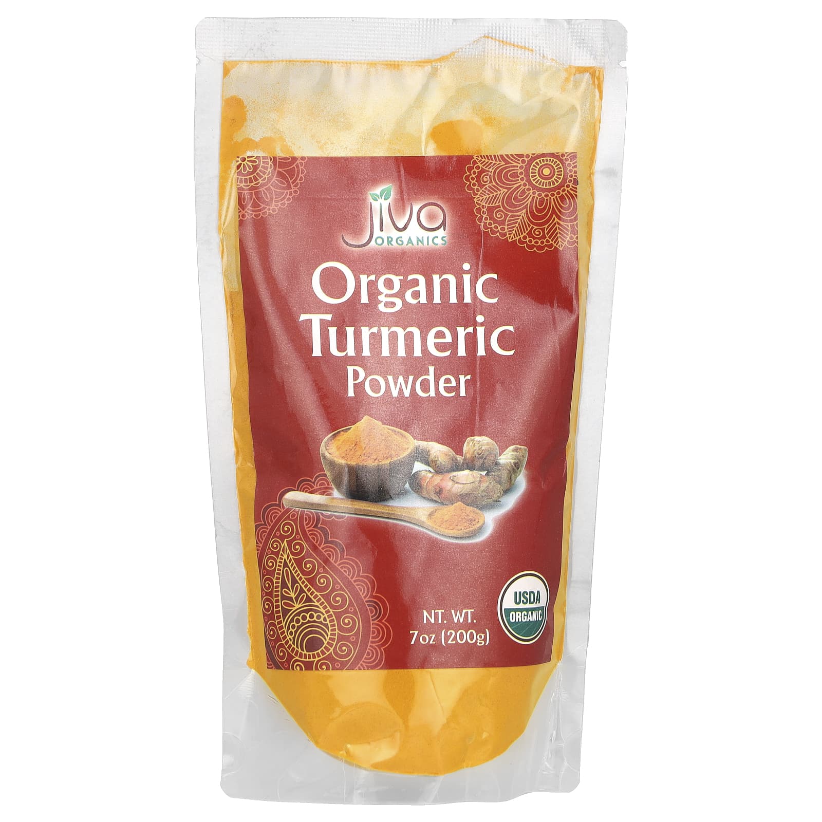 Куркума Jiva Organics Organic Powder, 200 г, порошок