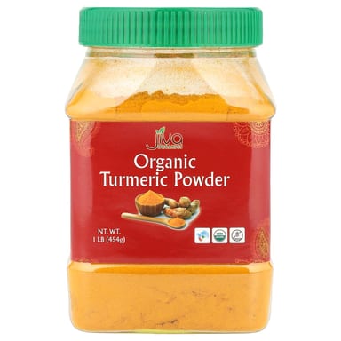 Куркума Jiva Organics Organic Powder, 454 г, порошок