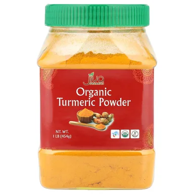 Фото товара: Куркума Jiva Organics Organic Powder, 454 г, порошок