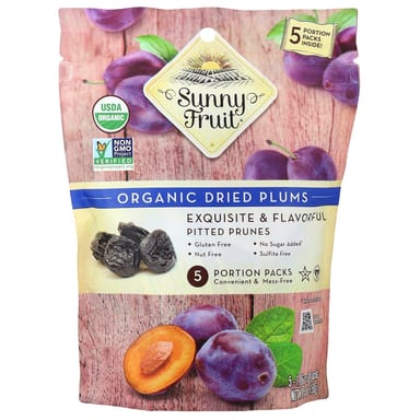 Сушеные сливы Sunny Fruit, 5 порционных упаковок по 30 г