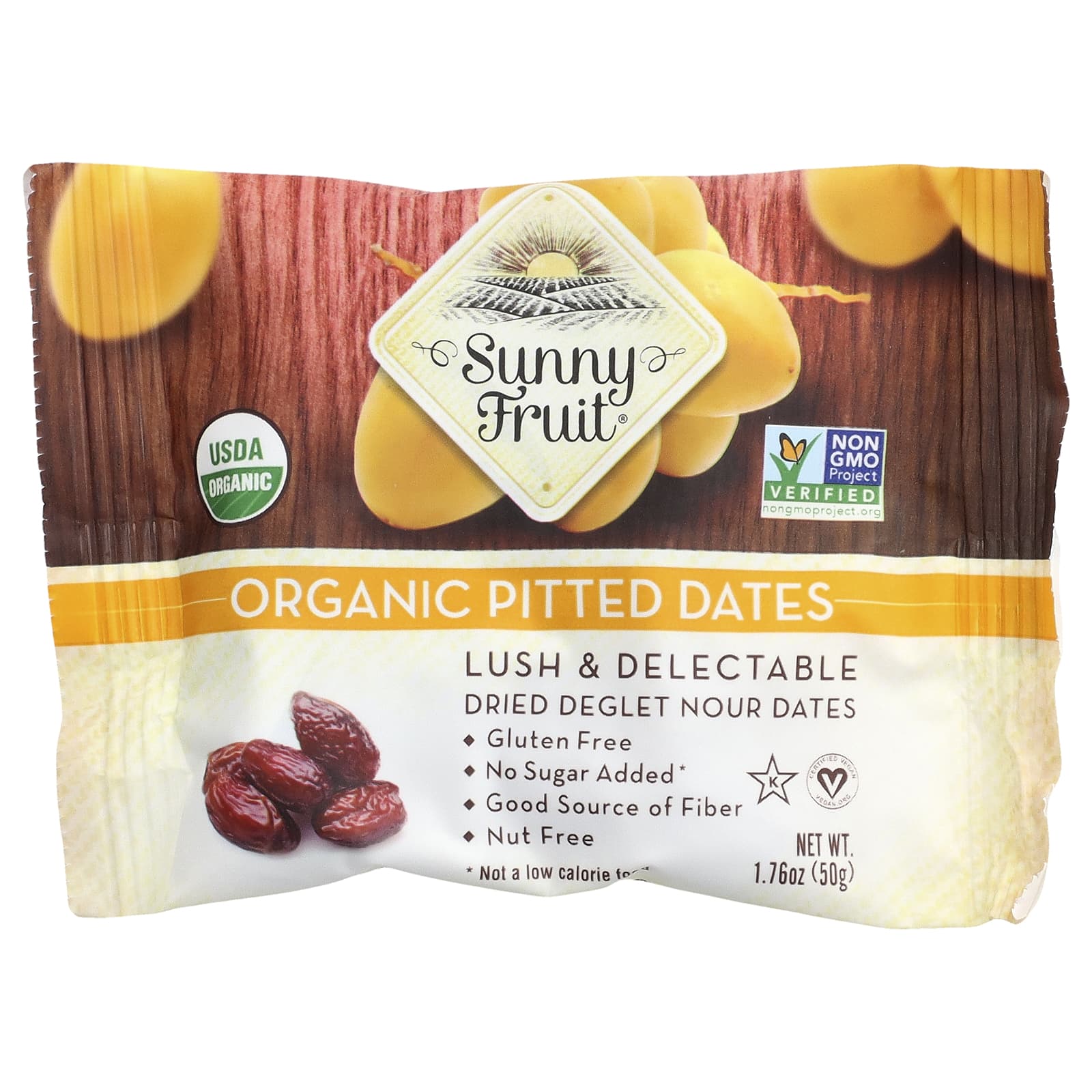 Финики органические Sunny Fruit, 5 порционных упаковок по 50 г — фото 3