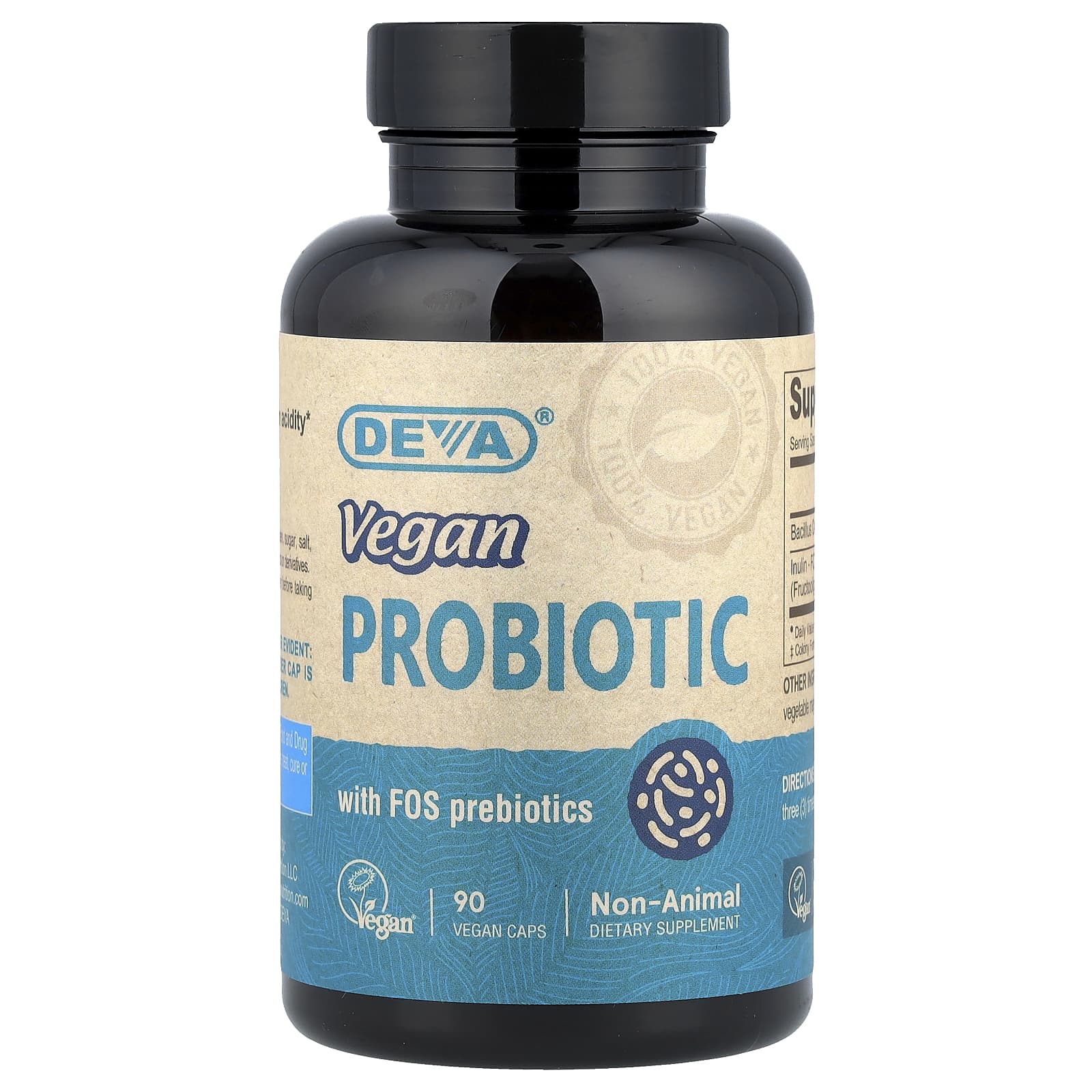 Пребиотик Deva Vegan Probiotic with FOS 90 Vegan Caps