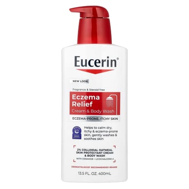 Гель для душа Eucerin Eczema Relief Cream &, 400 мл, крем