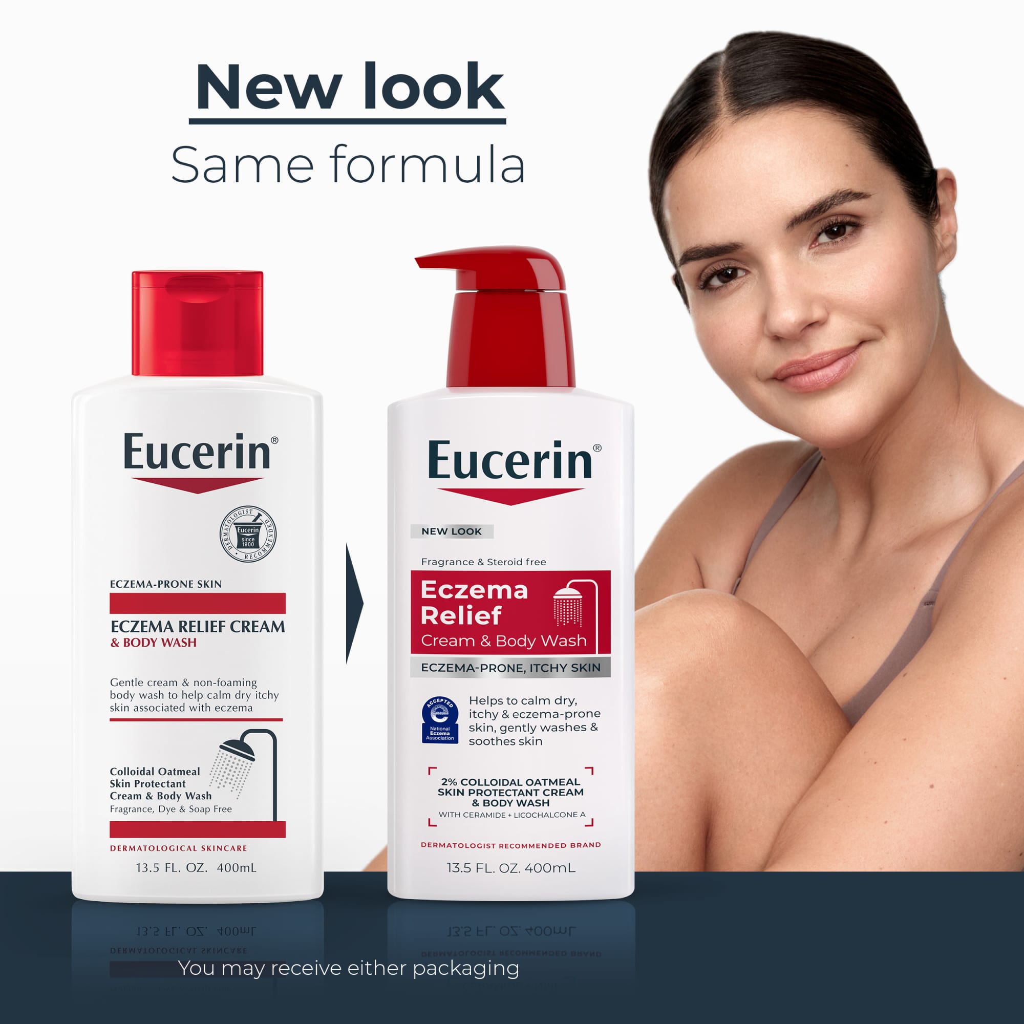 Гель для душа Eucerin Eczema Relief Cream &, 400 мл, крем — фото 3