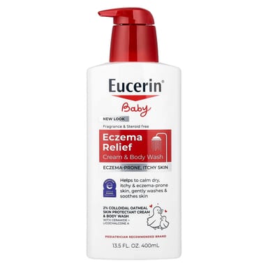 Детский гель для душа Eucerin Baby Eczema Relief Cream &, 400 мл, крем