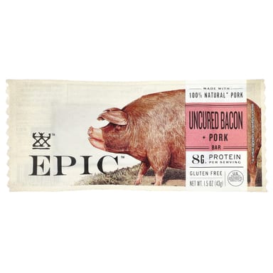 Батончик Epic Bar Uncured Bacon Pork, 43 г