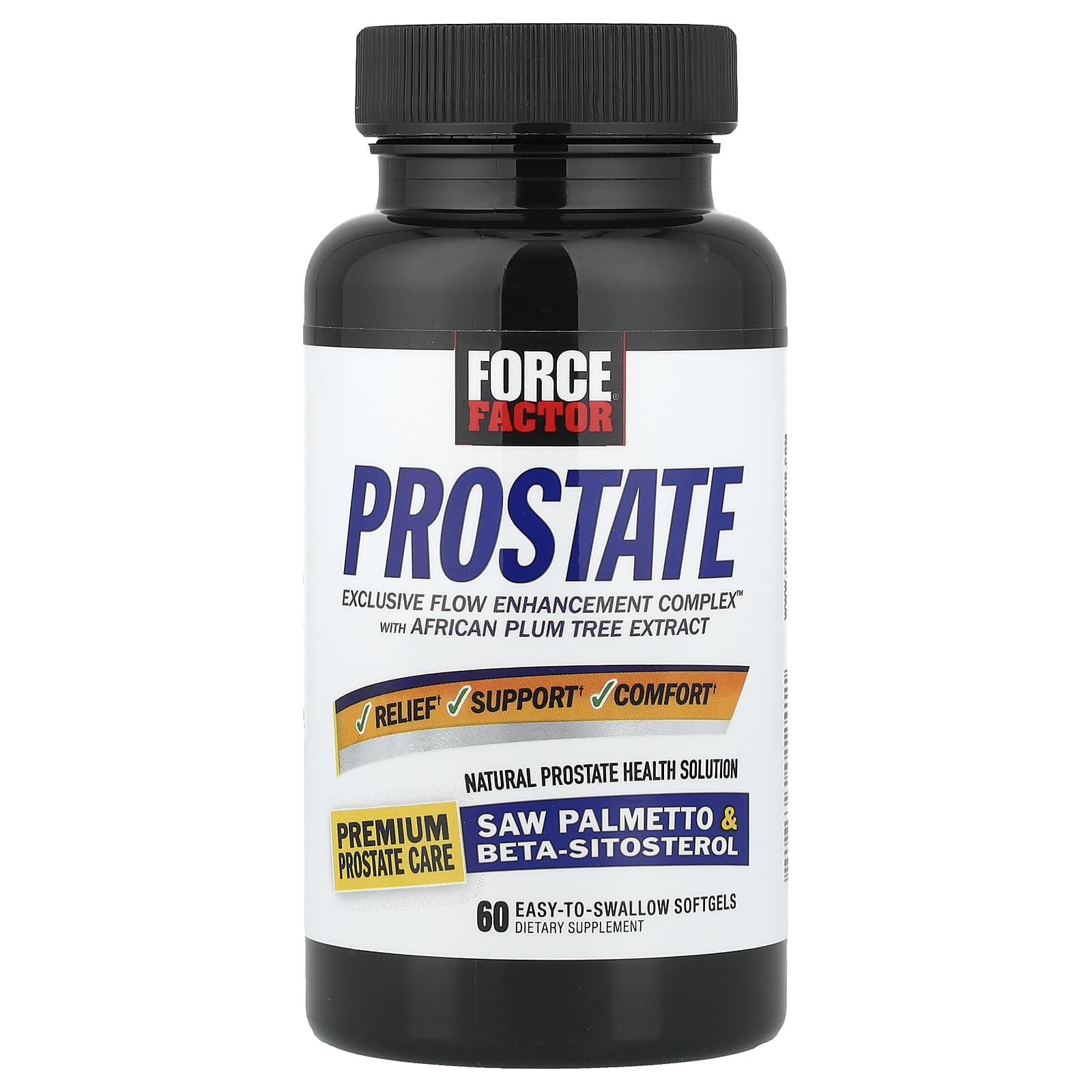 Комплекс для поддержки простаты Force Factor Prostate Natural Solution 60 Easy-To-Swallow, мягкие капсулы — фото 6