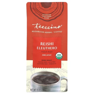 Кофе Teeccino Mushroom Herbal Reishi Eleuthero Dark Roast, без кофеина, 284 г