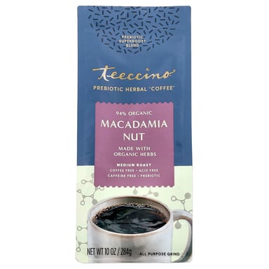 Пребиотик Teeccino Herbal 'Coffee' Macadamia Nut Medium Roast, без кофеина, 284 г