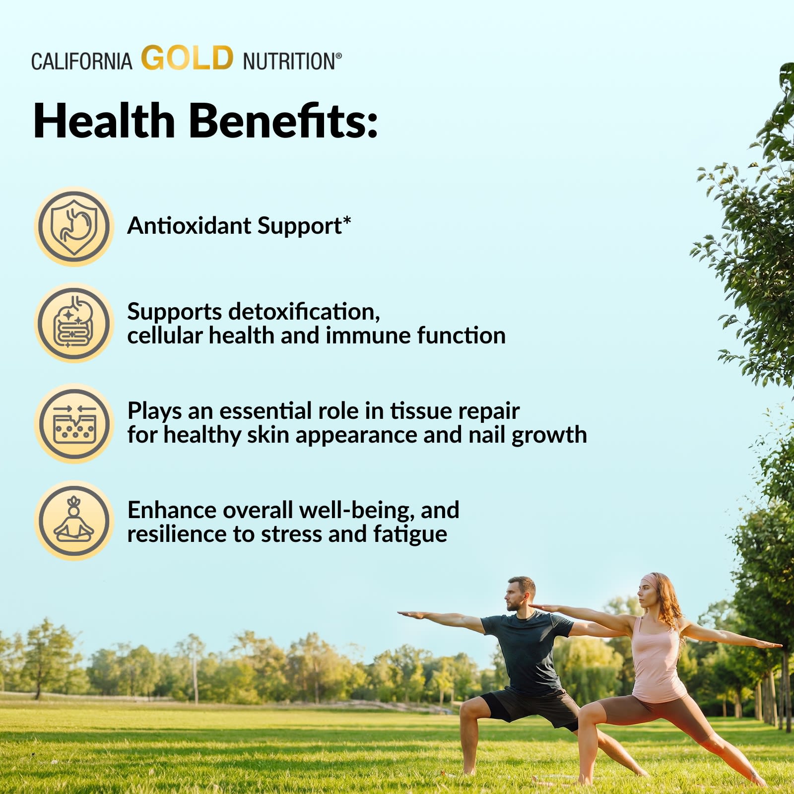 Глутатион California Gold Nutrition L- (Reduced), 500 мг, 120 растительных капсул — фото 7