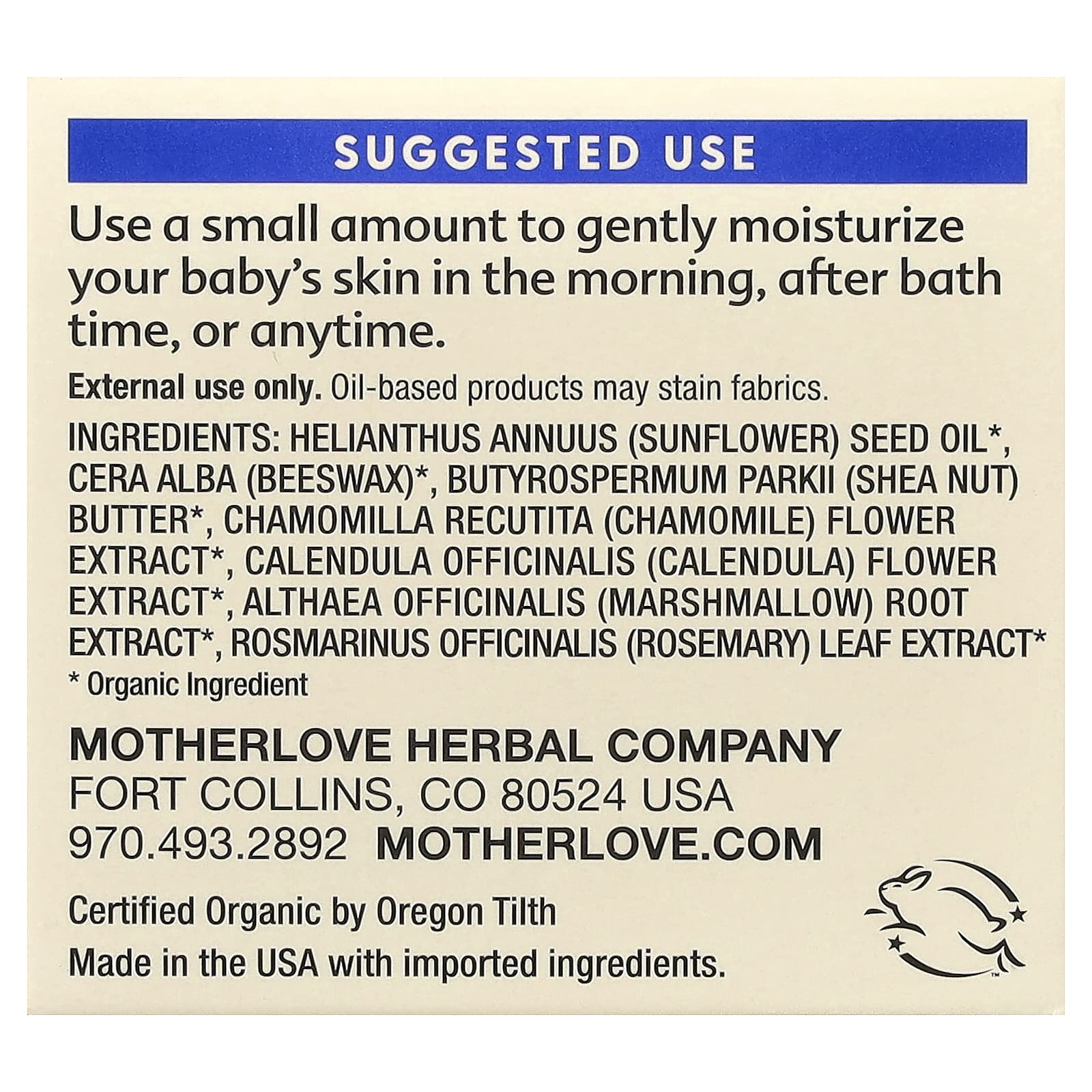 Бальзам для детей Motherlove, 2 fl oz (59 ml) — фото 3