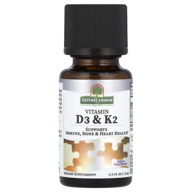 Витамин D3 Nature's Answer & K2, 15 мл
