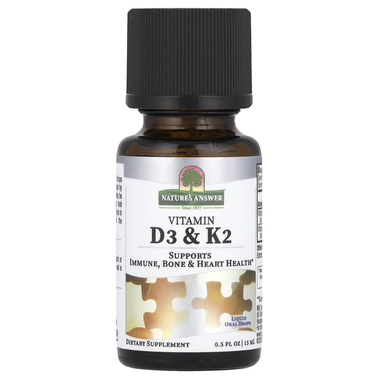 Витамин D3 Nature's Answer & K2, 15 мл
