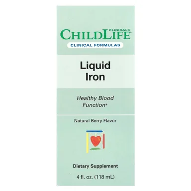 Фото товара: Железо ChildLife Clinicals Liquid Natural Berry, 118 мл, жидкая форма
