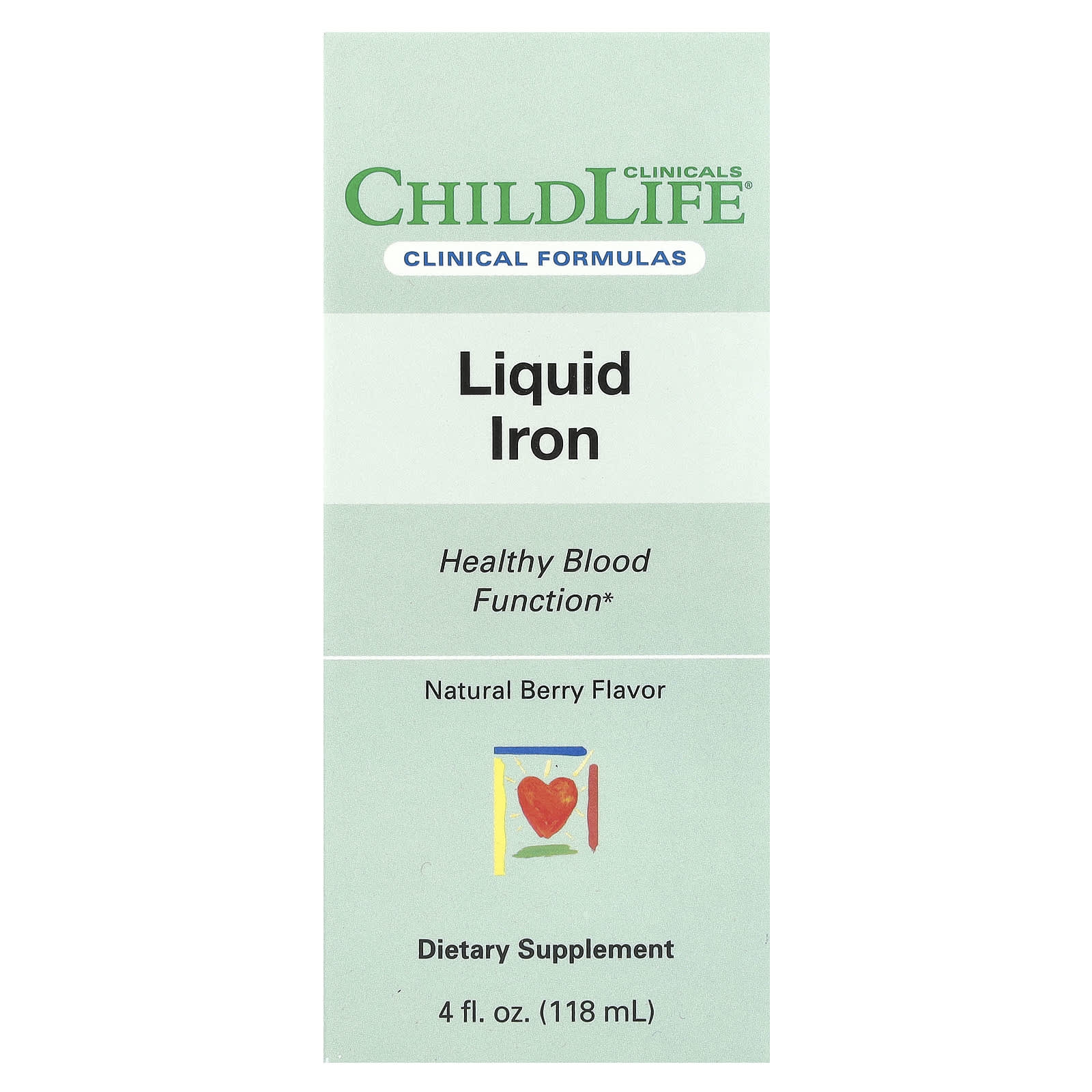 Железо ChildLife Clinicals Liquid Natural Berry, 118 мл, жидкая форма