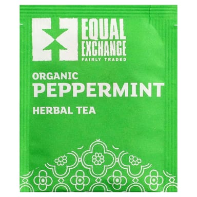 Травяной чай Equal Exchange Organic Peppermint 20 Tea Bags, без кофеина, 28 г, чайные пакетики