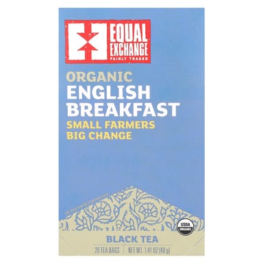Чайные пакетики Equal Exchange Organic English Breakfast Black Tea 20, 40 г