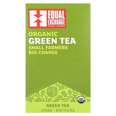 Зеленый чай Equal Exchange Organic 20 Tea Bags, 40 г, чайные пакетики