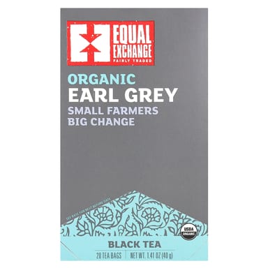 Чайные пакетики Equal Exchange Organic Earl Grey Black Tea 20, 40 г